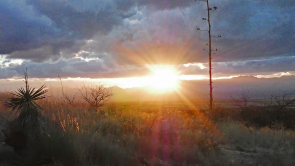 Sun sets on the Westside of Cochise Stronghold