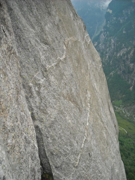 Mello Granite, slab climbing at its best.