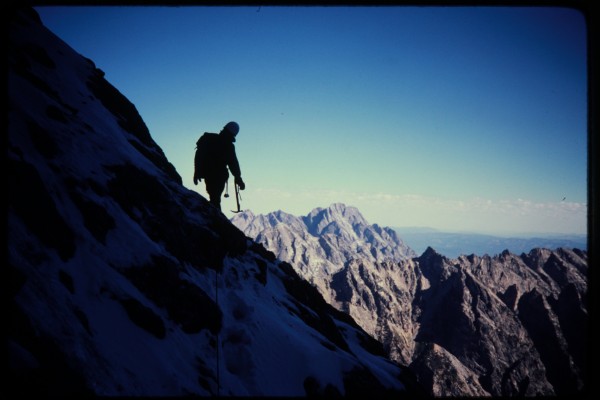 Jimmy Newberry on the Valhalla Traverse.