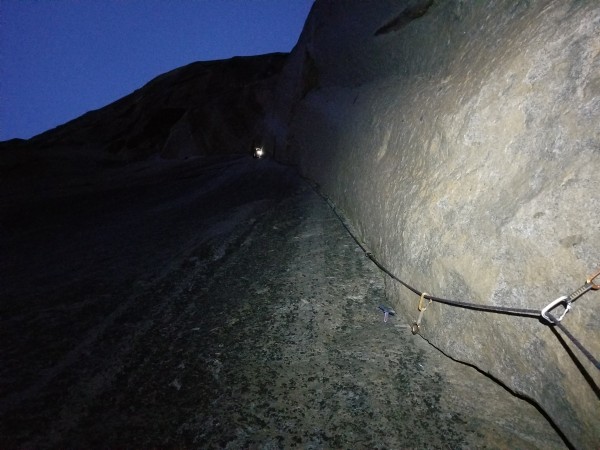 Brett, high on the Silverfish Corner.