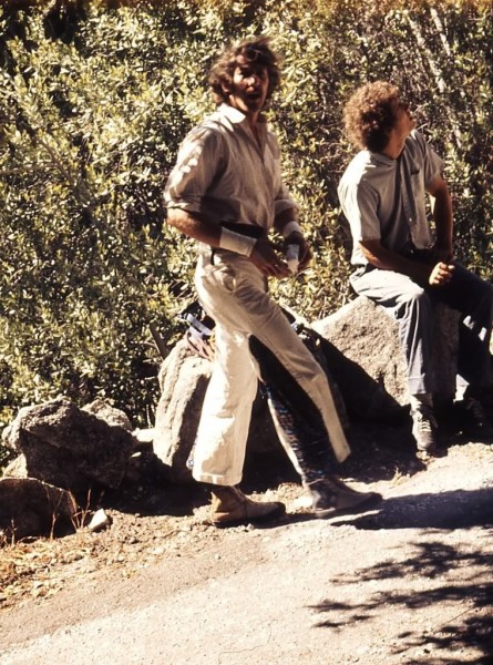 Jim Bridwell and Roger Breedlove Cookie Cliff road, ca 1971.  Photo by...