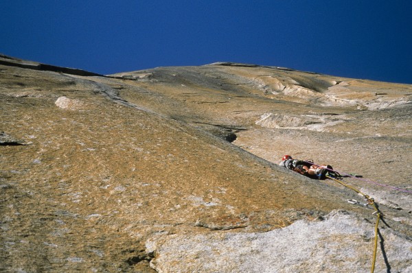 Me leading pitch 16 in 1999, about ten feet above where the injurious ...