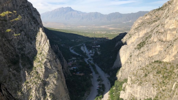 1.1 the view towards the south and the town of hidalgo