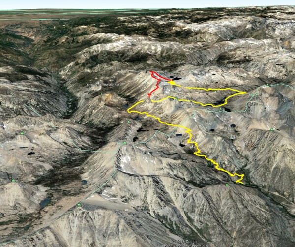 Onion Valley -&gt; Kearsarge Pass -&gt; Charlotte Col -&gt; Mt Gardine...