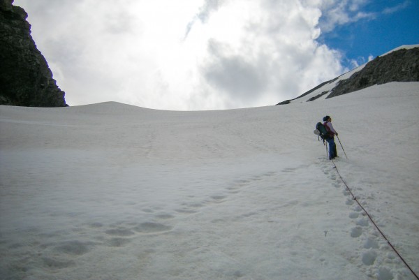 Looking up towards where we still need to go...