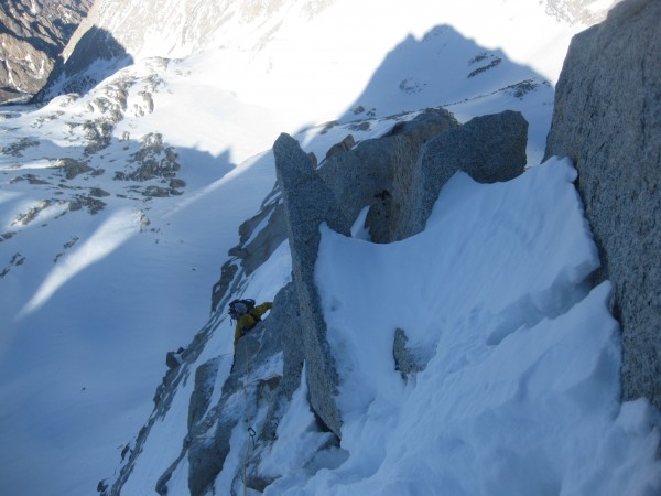 Climbing on the Arete