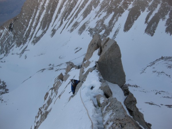 Climbing on the ridge