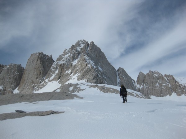 Approaching the ridge