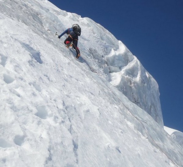 me on some alpine ice