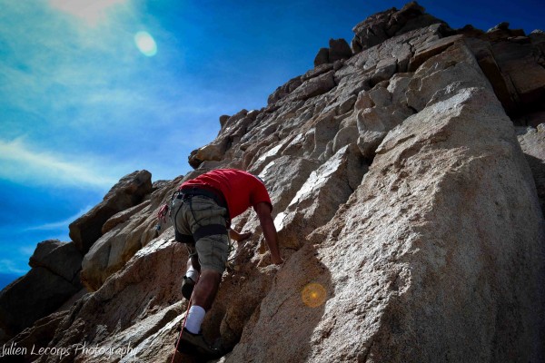 Final pitch to the summit on excellent rock.