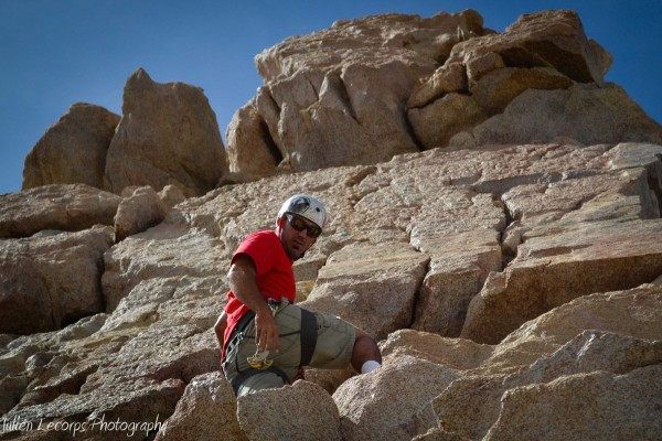 Final pitch, summit above