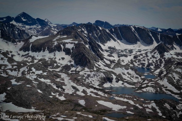 Looking southwest towards Piute Pass