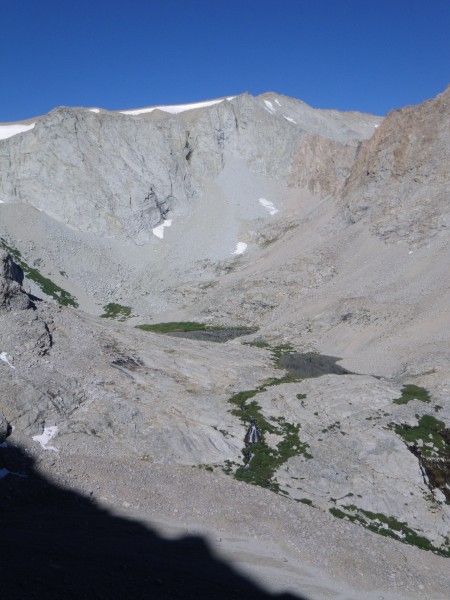 Unnamed lakes in Williamson Creek drainage, from route