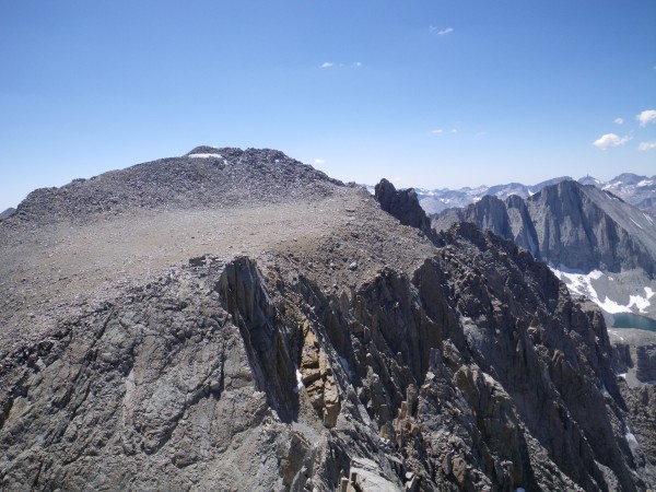 Mt. Williamson main summit, from West Horn