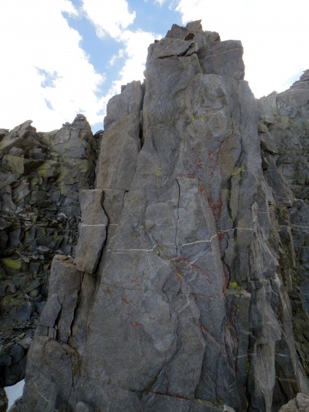 The 2nd to last pitch on the route &#40;5.7&#41;, or our last pitch! S...