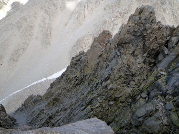 Tomorrow's objective - Venusian Blind Arete - seen from the end of Moo...