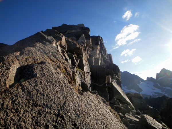 The final exposed ridge to the summit of Temple Crag.